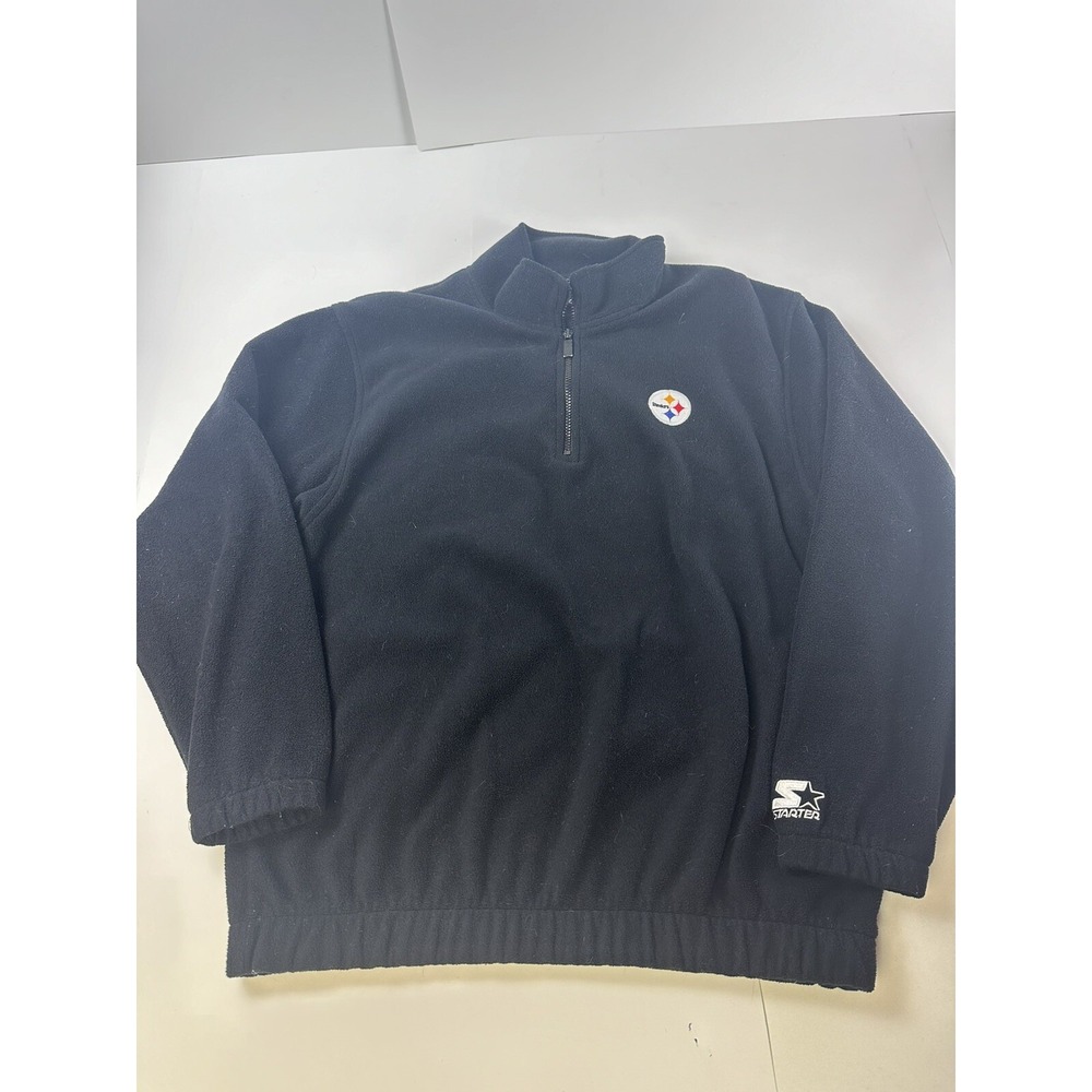Vintage 90s Starter Men Large Pittsburgh Steelers Fleece Pullover Sweater